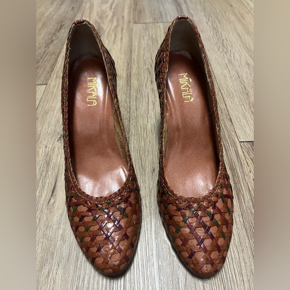 Mikala Brown Woven Women's Shoes
